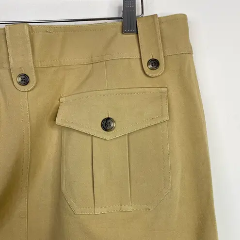 Ralph Lauren LRL Tan Khaki Safari Cargo Classic Utility Skirt women 14P 14 P new