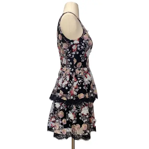 Dress the Population  Nellie Floral Embroiderd Cocktail Dress