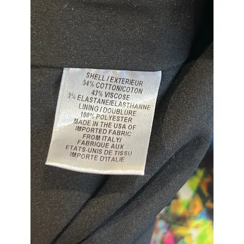 Milly Stained-Glass-Print Slim Sheath Mini Dress Women's Size 2 Cocktail Holiday