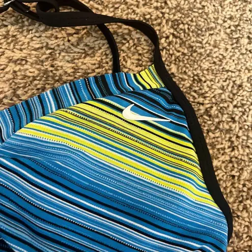 Nike  striped tankini top