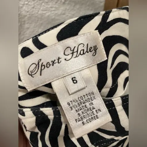 Sport Haley Black & White Zebra Printed Mini Golf Skirt Athletic Skort