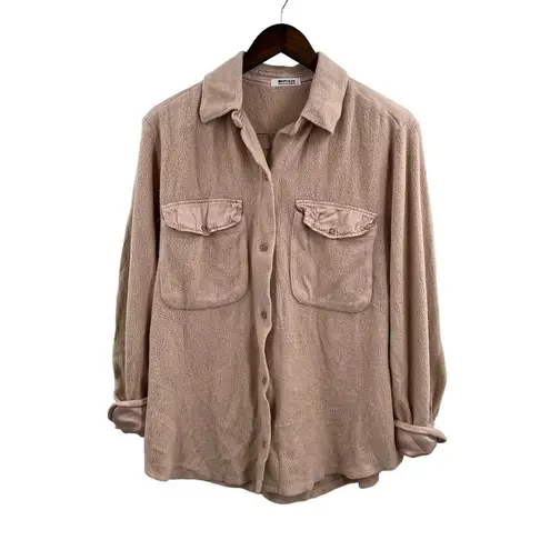 LA Made Extra Soft Button Front Shirt Size Small