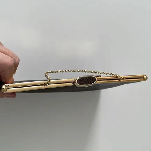 Etra vintage brown leather crocodile pattern pocketbook/ clutch.