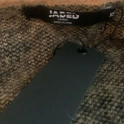 Jaded London Leopard Chuck Cardigan Sweater NWT