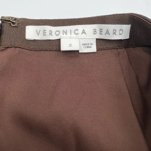 Veronica Beard Dinard Faux Crocodile Leather Skirt