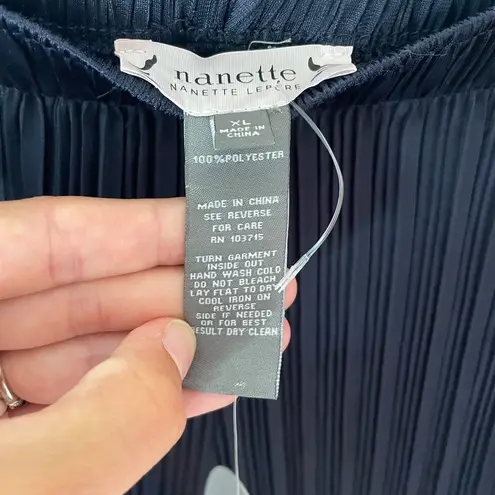 Nanette Lepore New  navy relaxed pants. Size XL