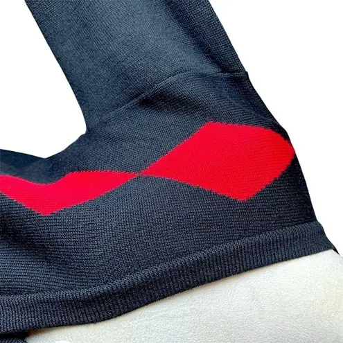 Valerie Stevens Vintage 100% Merino Wool Cardigan M | Argyle Geometric Sweater