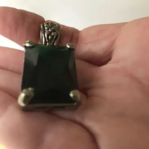 Handmade Emerald Green Glass Pendant Wedding Christmas