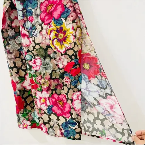 Johnny Was 100% silk floral pajama set NWT