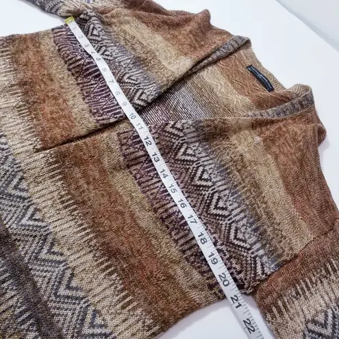 Peruvian Connection Geometric Prints Knitwear Cardigan Open Front