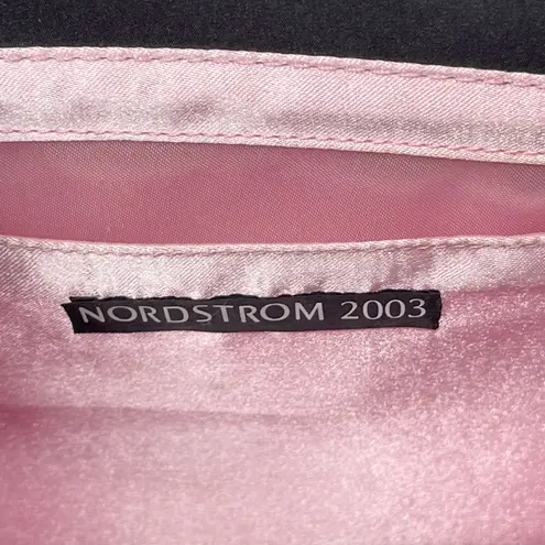 Nordstrom 2003 Purse Black with Pink Satin Lining