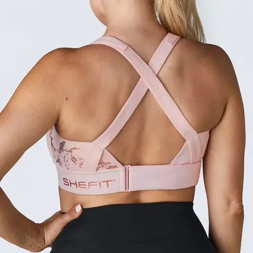 SheFit EUC FLEX SPORTS BRA MEDIUM Impact in blush Sz Small