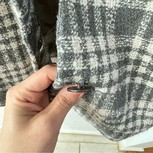 Vintage Koret Union Made USA Plaid Checkered Gray Pink Blazer Single Button 8 - Image 2