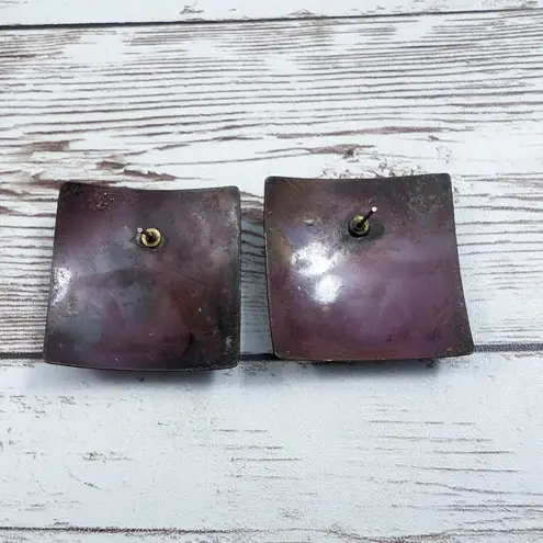 Vintage Earrings for Pierced Ears Square Shape