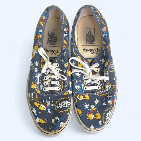 RARE Vans x Disney Donald Duck Authentic Sneakers Limited Edition US Men 10 Blue - Image 6