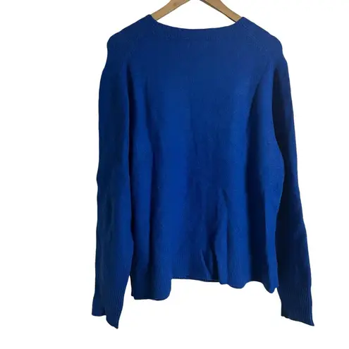 J.Crew Blue Crewneck Long Sleeve Sweater in Extra Soft Yarn Size XL