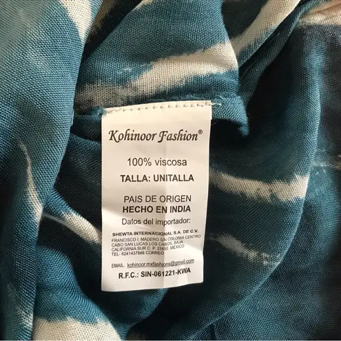 🩵NWT🩵 SWIMSUIT COVERUP 🌴 BOHEMIAN 🌴 LIGHTWEIGHT & SOFT ONE SZ FITS MOST Blue