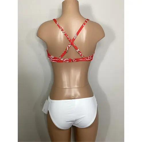 La Blanca New. red and white bikini set. Medium. Retails $139.