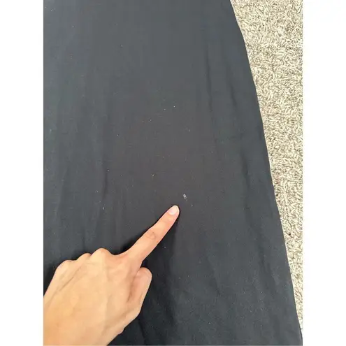 Karen Kane Black Long Maxi Dress Stretch Jersey Sleeveless Lagenlook Women’s M