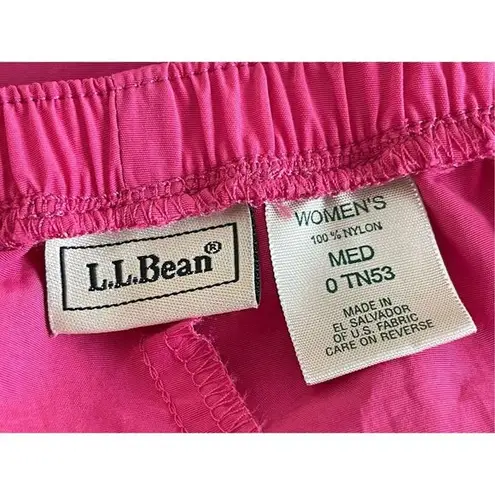 J2 VTG L.L. Bean Pink Windbreaker Pull Up Pants Size Medium