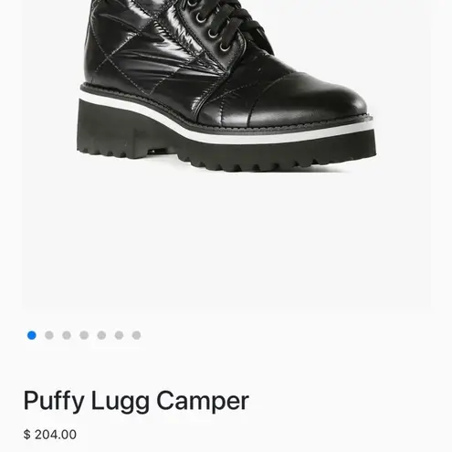 Puffy combat boot Black Size 8.5