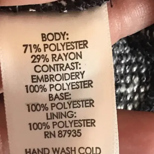 LOGO By Lori Goldstein LOGO Lori Goldstein Tunic Brocade Sequin Back Size Medium Holiday Sparkles NYE