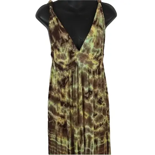 Buffalo David Bitton Tie Dye Maxi Halter Dress Size Small