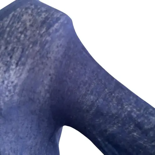 margaret o'leary Margaret O’Leary Linen Blend Knit Tunic Size Small Navy Blue Lightweight