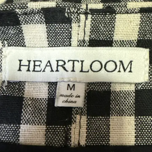 Heartloom Black White Gingham Check Plaid Sleeveless Halter Mini Tank Dress Sz M