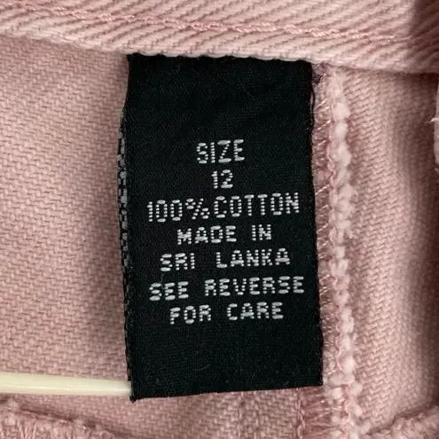 Gloria Vanderbilt Vintage Baby Pink Pastel High Rise Jean Shorts Retro Denim 12