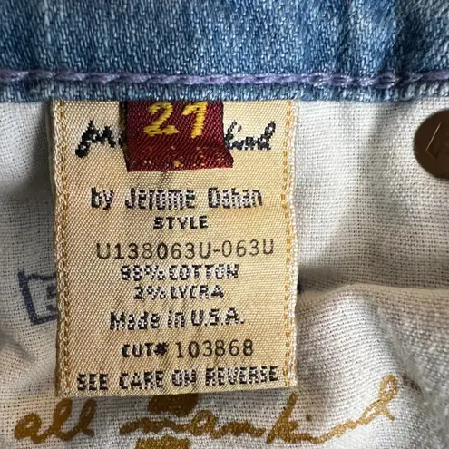 7 For All Mankind Vintage  Stove Pipe Jeans by Jerome Dahan Made in USA Sz 27