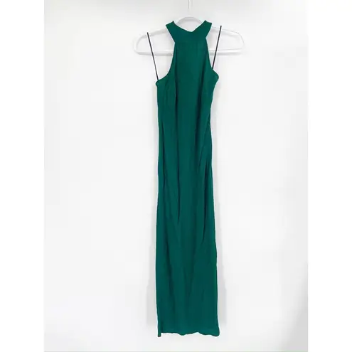 Reformation  Filippa Sycamore Green Halter Neck Open Back Maxi Dress Size 0 - Image 32