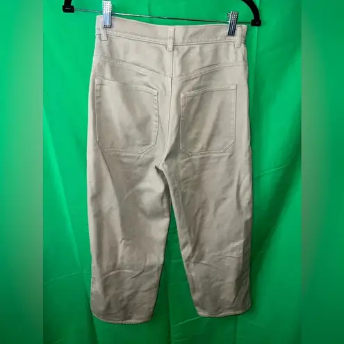 & Other Stories & other stories khaki cropped denim jeans, size 2