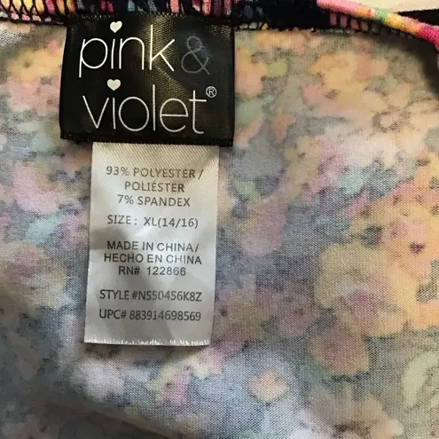 Bright Floral Feminine Ruffled Sun Dress Size XS