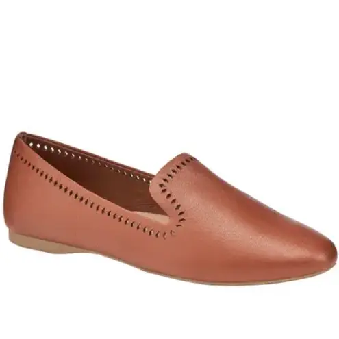 Birdies Starling Flat in Whiskey Leather