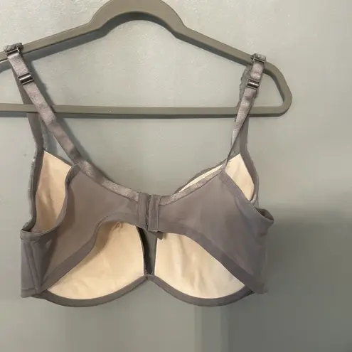 Cacique 42DD Gray Lace Full Coverage Underwire Bra