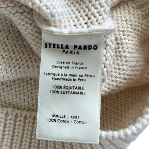 Stella Pardo Paris Lisa Sweater Hand Made Open Flower Crochet Size XS/Small $405