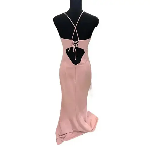 Katie May NEW- NWOT Luna Gown Dress 6 Dusty Rose Maxi Backless Formal