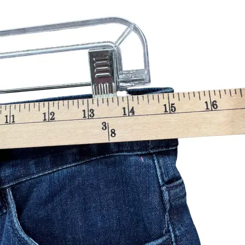 Soft Surroundings Jeans Womens 4 Blue Stellar Star Distressed Ankle High Rise