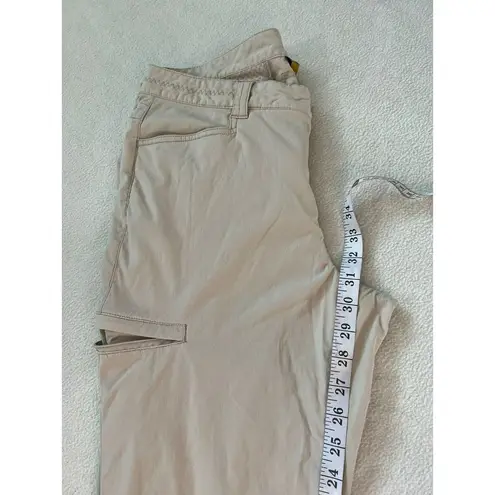 Eddie Bauer  Travex Women's Size 10 Tan Hiking Stretch Roll Tab Pants