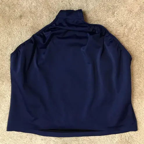 Lands’ End Women’s 2 Piece Patterned Tankini High Waist Bottom Swim Suit Set Blue Size 20W