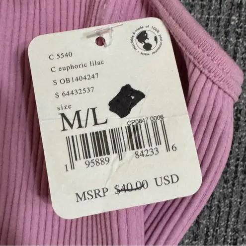 Free People Movement Free Throw Ruffle Longline Bralette Size M