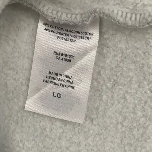 Women’s Care Bears Cheer Bear Sweatshirt Pullover Sweater Gray Cropped Sz Large