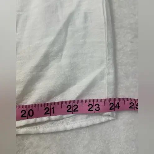 THML Sleeveless White and Pink Embellished Summery Blouse