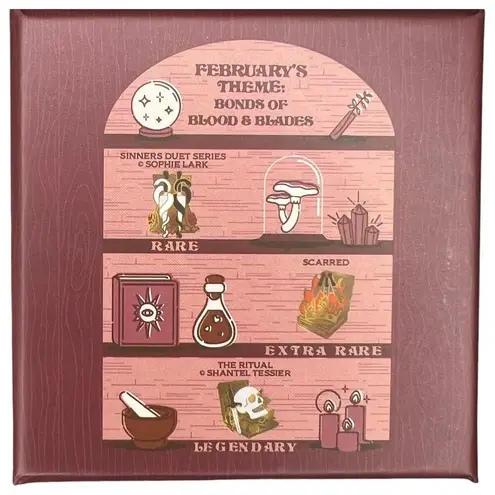 Darkly Box The Sinner's Duet Cabinet of Curiosities Enamel Pin