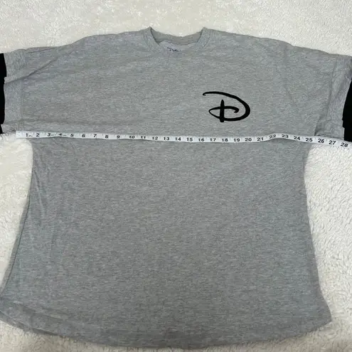 Spirit Jersey Disney Mickey Mouse Gray Stripped Long Sleeve - Size M