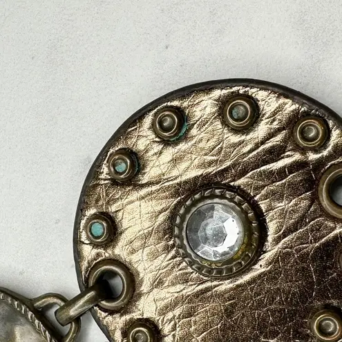 Chunky Rhinestone Gold Tone Chain Link Belt Small/Medium (S/M) ✨