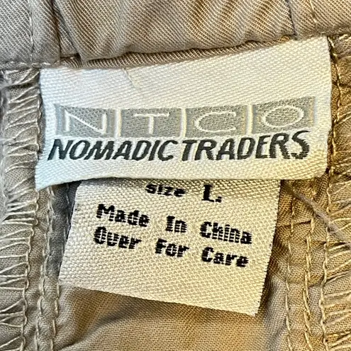 Nomadic Traders Women's Vintage Gorpcore Y2K Beige Cotton Mini Skirt Large Tan
