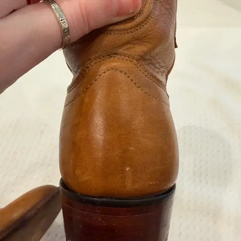 Tecovas The Penny Tan Leather Ankle Cowgirl Boots Size 7
