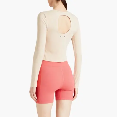 THE UPSIDE Beige Tahnee ribbed stretch